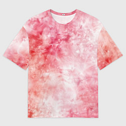 Футболка оверсайз мужская Нежный тай-дай - воздушная абстракция, цвет: 3D-принт