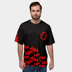 Футболка оверсайз мужская Маршмеллоу амонг ас, цвет: 3D-принт — фото 2