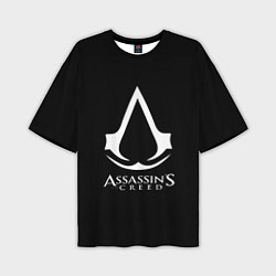 Футболка оверсайз мужская Assassins Creed logo game, цвет: 3D-принт