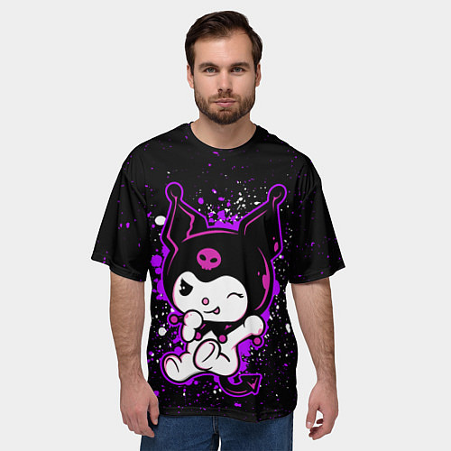 Мужская футболка оверсайз Куроми / 3D-принт – фото 3