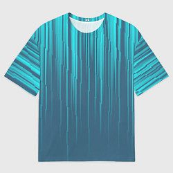 Мужская футболка оверсайз Абстракция вертикальные линии