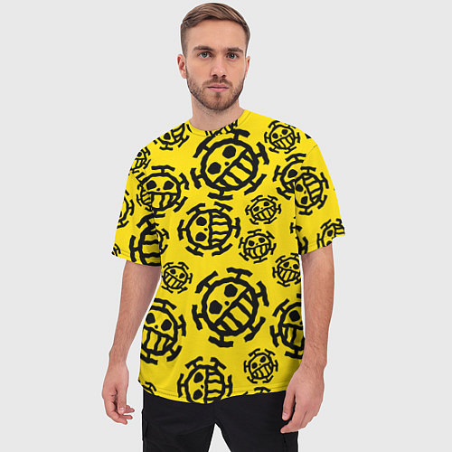 Мужская футболка оверсайз One Piece Trafalgar Law / 3D-принт – фото 3