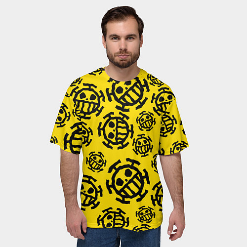 Мужская футболка оверсайз One Piece Trafalgar Law / 3D-принт – фото 3