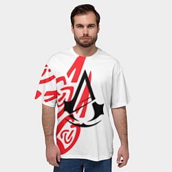 Футболка оверсайз мужская Assassins Creed wild, цвет: 3D-принт — фото 2