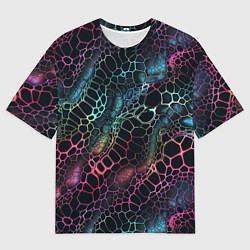 Футболка оверсайз мужская Змеиный принт, цвет: 3D-принт