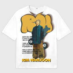 Футболка оверсайз мужская RM БТС, цвет: 3D-принт