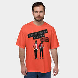 Футболка оверсайз мужская Twenty one pilots emotional roadshow, цвет: 3D-принт — фото 2