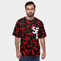 Футболка оверсайз мужская Sally Face roglike game, цвет: 3D-принт — фото 2