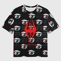 Футболка оверсайз мужская The Elder Scrolls anime, цвет: 3D-принт