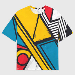 Мужская футболка оверсайз Загаражное граффити