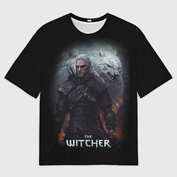 Футболка оверсайз мужская Ведьмак и белый зверь, цвет: 3D-принт