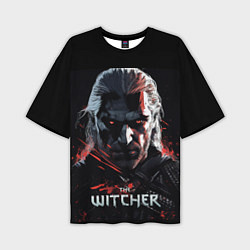 Футболка оверсайз мужская The Witcher dark style, цвет: 3D-принт