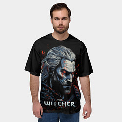 Футболка оверсайз мужская The Witcher blood, цвет: 3D-принт — фото 2