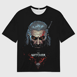 Футболка оверсайз мужская Ведьмак с повреждениями, цвет: 3D-принт