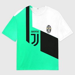 Футболка оверсайз мужская Juventus geometry, цвет: 3D-принт