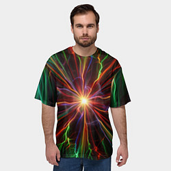 Футболка оверсайз мужская Абстрактная энергия, цвет: 3D-принт — фото 2