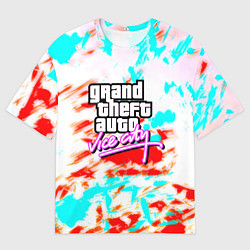 Футболка оверсайз мужская GTA vice city clors, цвет: 3D-принт