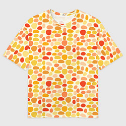 Футболка оверсайз мужская Мелкие камушки - плоская графика, цвет: 3D-принт