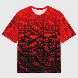 Футболка оверсайз мужская Marshmello storm, цвет: 3D-принт
