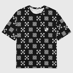 Мужская футболка оверсайз BMW pattern