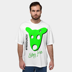 Футболка оверсайз мужская Freedurov stay free, цвет: 3D-принт — фото 2