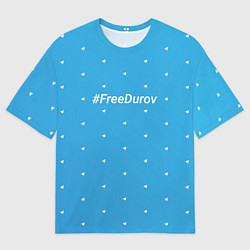 Футболка оверсайз мужская Freedurov паттерн из самолётиков, цвет: 3D-принт