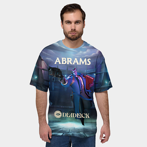 Мужская футболка оверсайз Deadlock Abrams / 3D-принт – фото 3