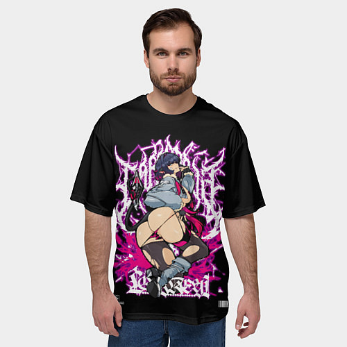 Мужская футболка оверсайз Джейн Доу - Zenless zone zero / 3D-принт – фото 3