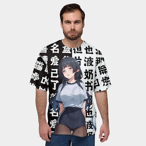 Мужская футболка оверсайз Jane Doe - Zenless zone zero / 3D-принт – фото 3