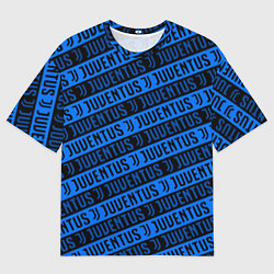 Мужская футболка оверсайз Ювентус паттерн фк