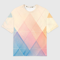 Футболка оверсайз мужская Abstract art - triangle, цвет: 3D-принт