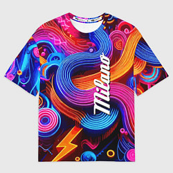 Футболка оверсайз мужская Colourful abstraction - Milano, цвет: 3D-принт