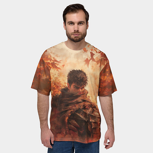 Мужская футболка оверсайз Осенний Гатс / 3D-принт – фото 3