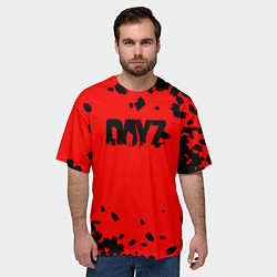 Футболка оверсайз мужская Dayz лепестки, цвет: 3D-принт — фото 2