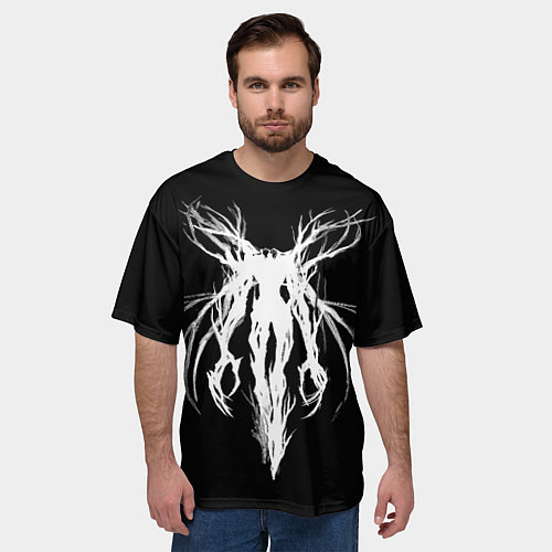 Мужская футболка оверсайз Dark gothic angel / 3D-принт – фото 3