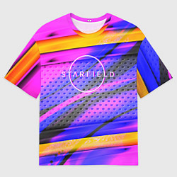 Футболка оверсайз мужская Starfield geometry game, цвет: 3D-принт