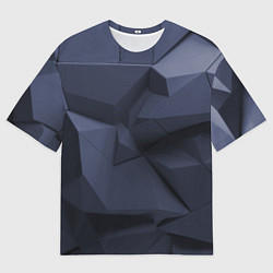 Футболка оверсайз мужская Трехмерные плиты, цвет: 3D-принт