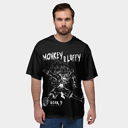 Футболка оверсайз мужская Пятый гир Луффи - One Piece, цвет: 3D-принт — фото 2