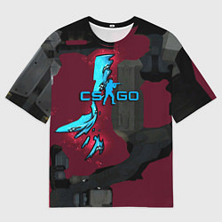 Футболка оверсайз мужская Counter strike glock, цвет: 3D-принт
