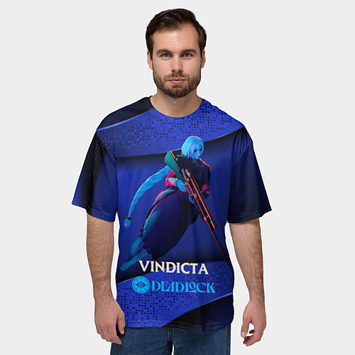 Мужская футболка оверсайз Vindicta Deadlock / 3D-принт – фото 3