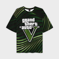 Мужская футболка оверсайз Grand Theft Auto V - logo