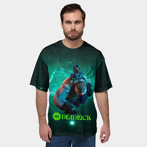 Мужская футболка оверсайз Мо и Мелкий Deadlock / 3D-принт – фото 3