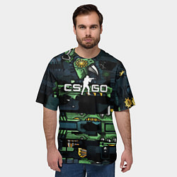 Футболка оверсайз мужская Counter strike gamer, цвет: 3D-принт — фото 2