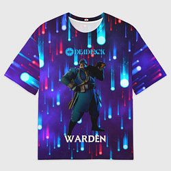 Футболка оверсайз мужская Warden Deadlock, цвет: 3D-принт