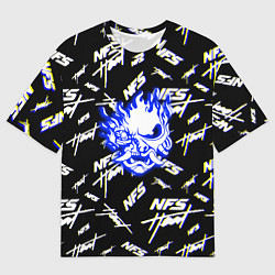 Футболка оверсайз мужская NFS samurai logo, цвет: 3D-принт