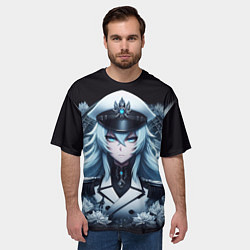 Футболка оверсайз мужская Эсдес строга и элегантна, цвет: 3D-принт — фото 2