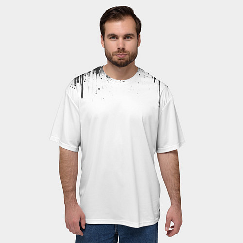 Мужская футболка оверсайз Бэнкси крутая панда в очках / 3D-принт – фото 3