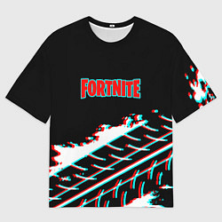 Футболка оверсайз мужская Fortnite краски глитч, цвет: 3D-принт
