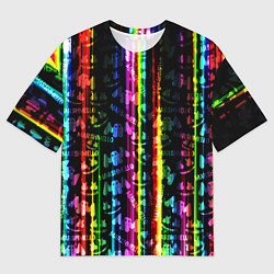 Футболка оверсайз мужская Marshmello градиент, цвет: 3D-принт