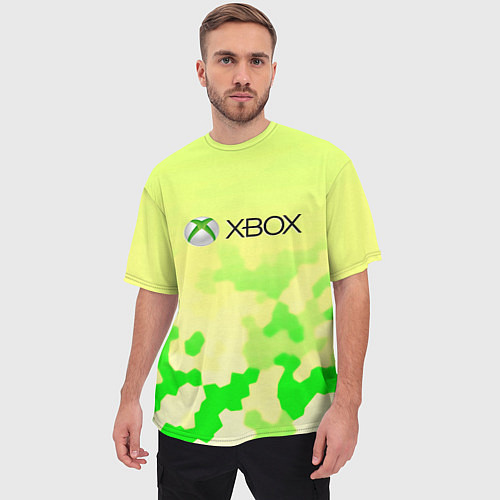 Мужская футболка оверсайз Xbox camo / 3D-принт – фото 3